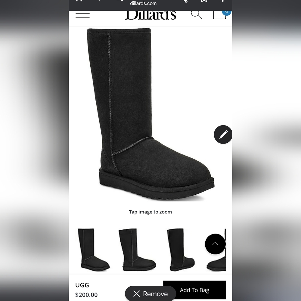 Uggs Black Classic Tall